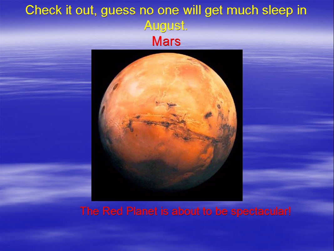 Mars Hoax PowerPoint 2009 Page 1