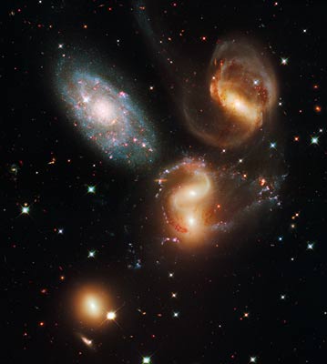 Stephan's Quintet by Hubble