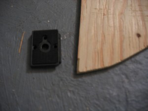 Cut a small piece of scrap wood.